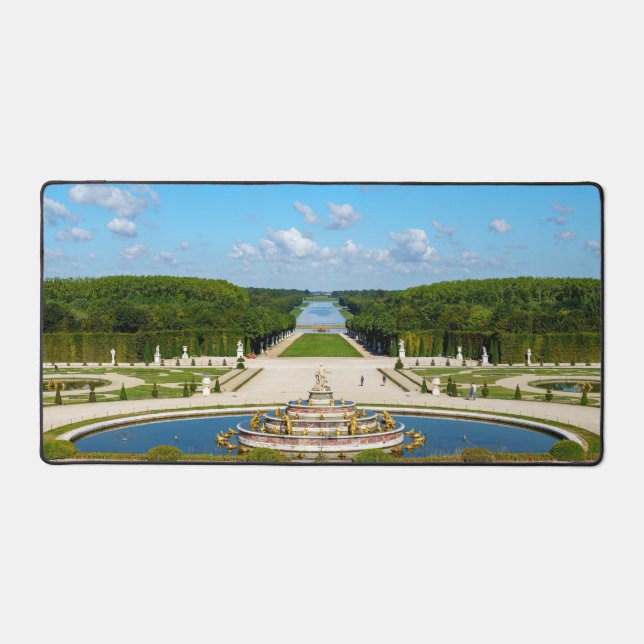 Latona Fountain and Grande Perspective, Versailles Desk Mat (Front)