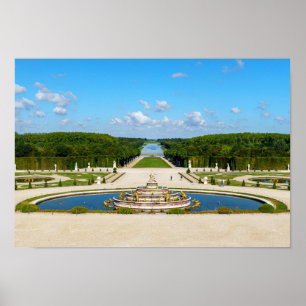 Latona Fountain and Grande Perspective, Versailles Poster