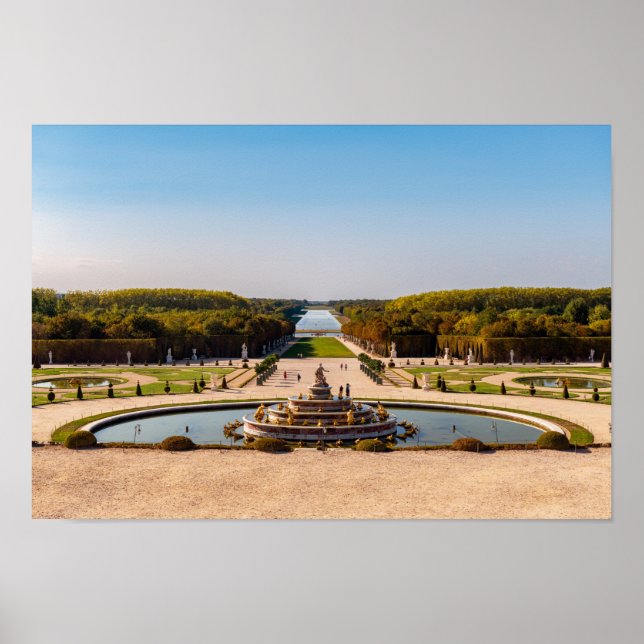 Latona Fountain and Grande Perspective, Versailles Poster (Front)