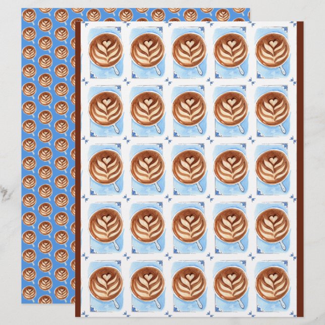 Latte Art Coffee Cup (Front/Back)