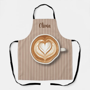 Latte Art Coffee Personalised  Apron