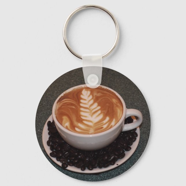 Latte Art Key Ring (Front)