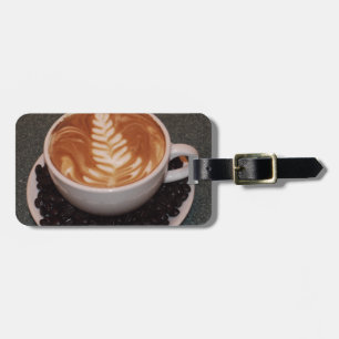 Latte Art Luggage Tag