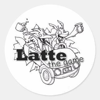 Latte Classic Round Sticker