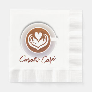 Latte Coffee Cup Napkin