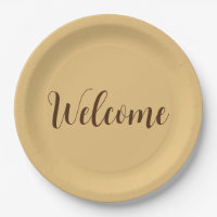 Latte Colour Welcome Professional Name Template