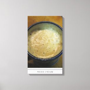 Latte Foam Art on Canvas