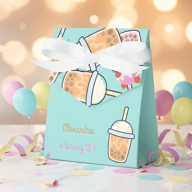 Latte fun coffee bobba tea birthday favour box (Creator Uploaded)