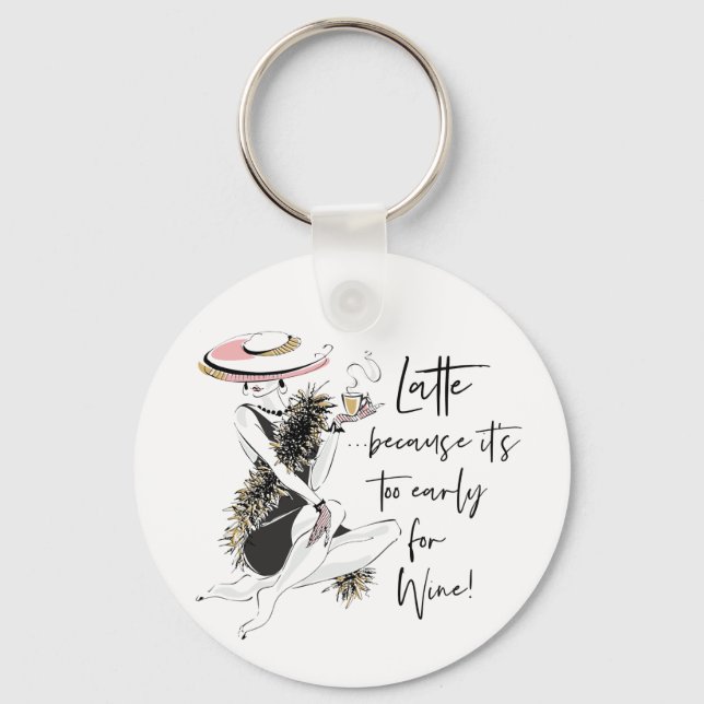Latte Key Ring (Front)