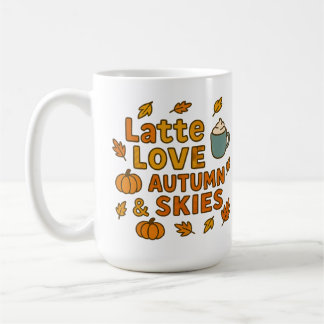 Latte Love Autumn Skies Fall - Cosy Coffee Pumpki Coffee Mug