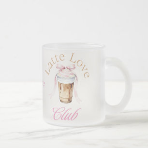 Latte Love Club Custom Name Coffee Mug