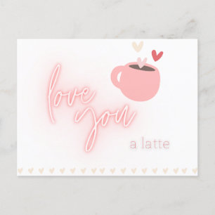 Latte Love Postcard