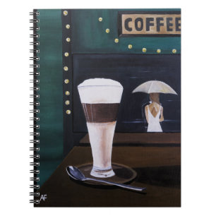 Latte Macchiato Painting by Alfred Fox Notebook