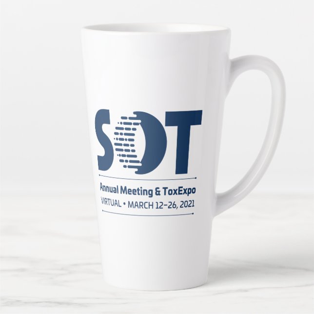 Latte Mug - 2021 Annual Meeting (Molecule) (Right)