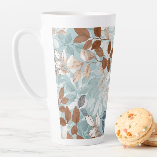 Latte Mug Autumn Leaves (In Situ)