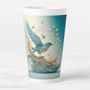 Latte Mug (Bluebird)