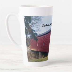 Latte Mug, Covered Bridge, Zumbrota, MN Mug