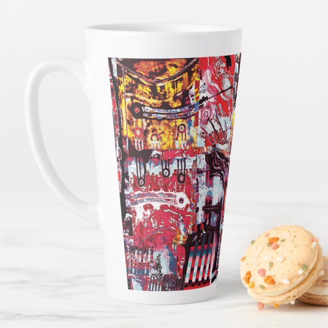 Latte Mug – Fragmented Pulse (In Situ)