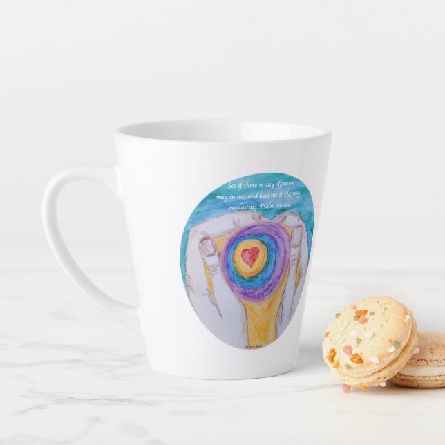 LATTE MUG Heart in Hands Circle PS139:24 blkfont (In Situ)