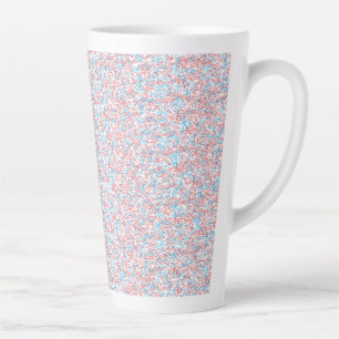 Latte Mug Large Abstract Pastel Modern