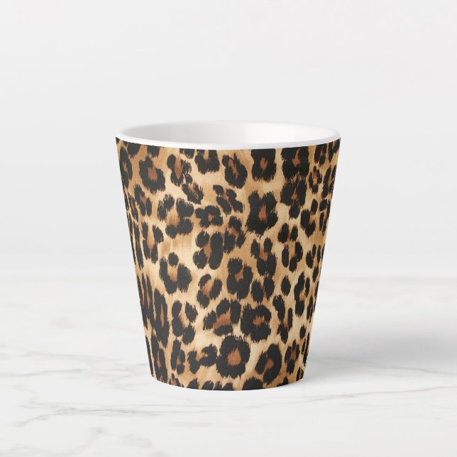 Latte Mug-Leopard Print Mug (Front)
