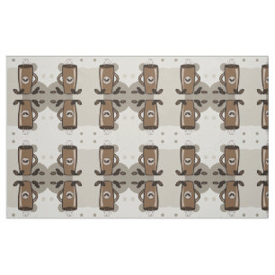 Latte mug pattern fabric