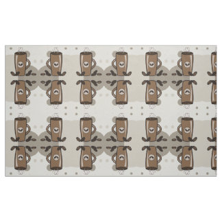 Latte mug pattern fabric