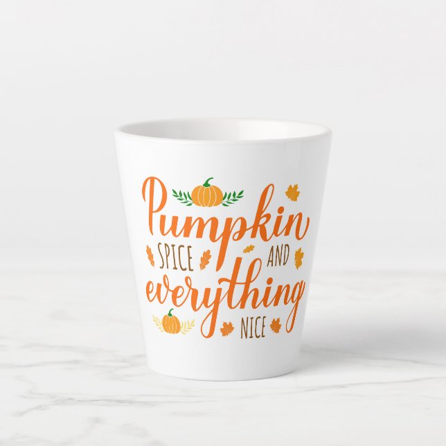 Latte Mug-Pumpkin Spice Latte Mug (Front)