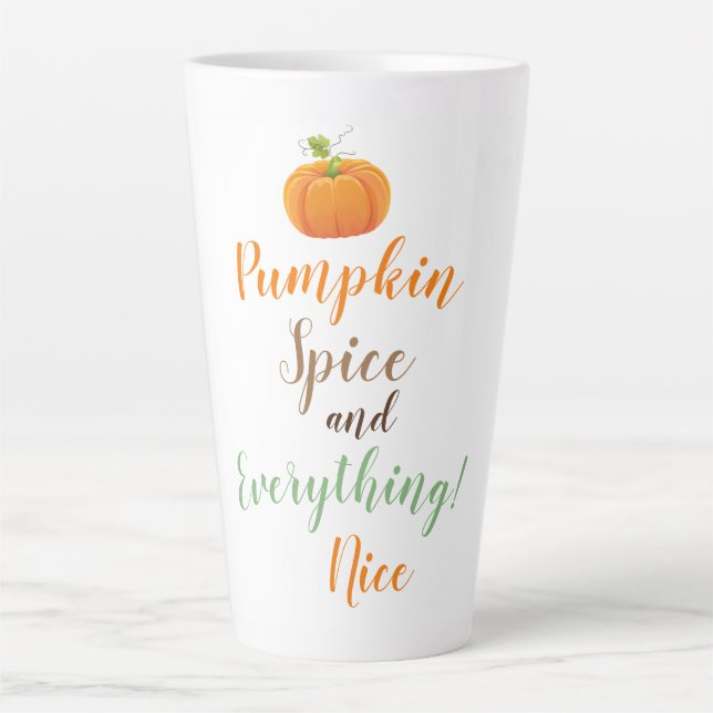 Latte Mug-Pumpkin Spice Latte Mug (Front)