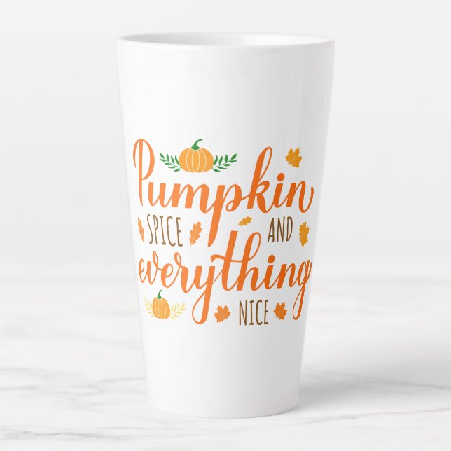 Latte Mug-Pumpkin Spice Mug (Front)