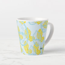 Latte Mug  : Rain Teardrops of Potato Chips 