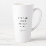 Latte Mug Tall 17oz.<br><div class="desc">Customise your design in Templett. After you are done editing,  download your file in a JPG format (don't forget to turn on the bleed option). Upload your design here by clicking on the blue "Personalise" button.</div>