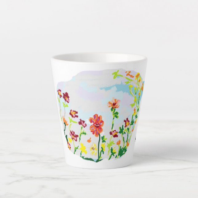 Latte Mug : Wild Flower's (Front)