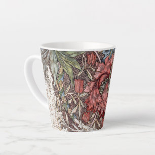 LATTE MUG : WILLIAM MORRIS : HONEYSUCKLE + TULIP