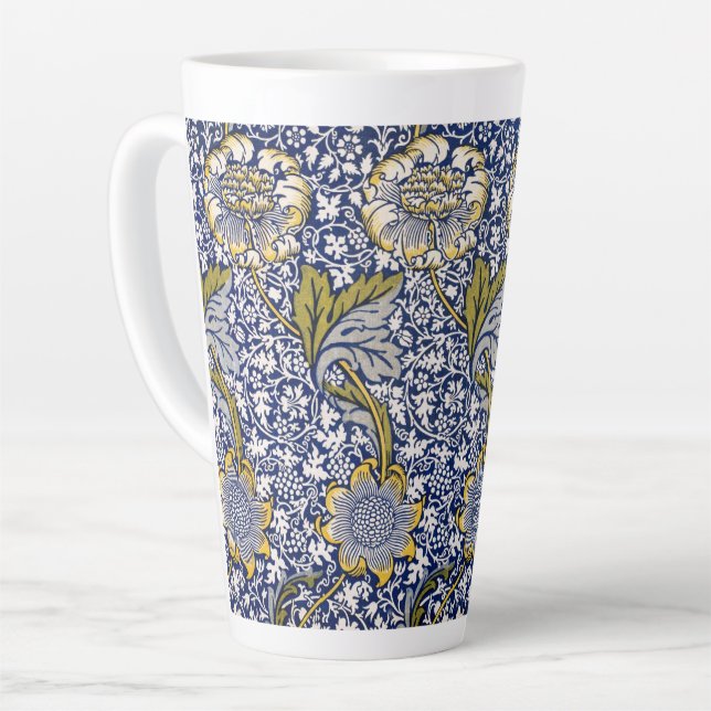 LATTE MUG : WILLIAM MORRIS : KENNET (Left Angle)