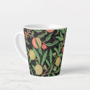 LATTE MUG : WILLIAM MORRIS : POMEGRANATE