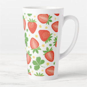Latte Mug with Strawberries