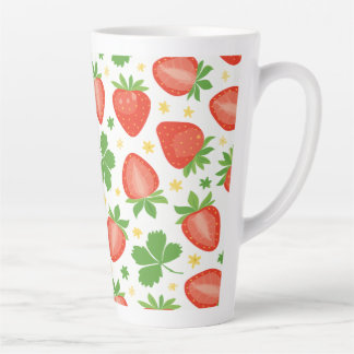 Latte Mug with Strawberries