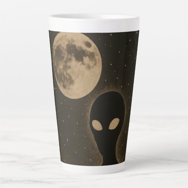 Latte mugs Retro Alien Encounter (Front)