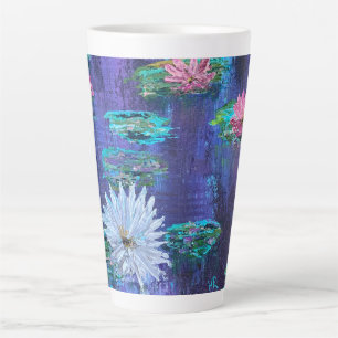 Latte & Water Lillies Mug