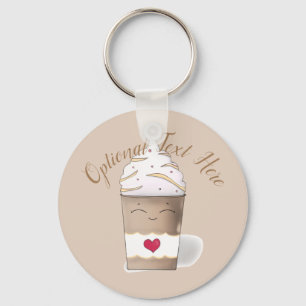 Latte & Whipped Cream (Coffee) Key Ring