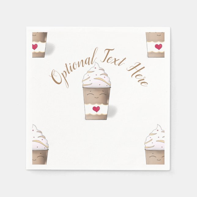 Latte & Whipped Cream (Coffee)  Napkins (Front)