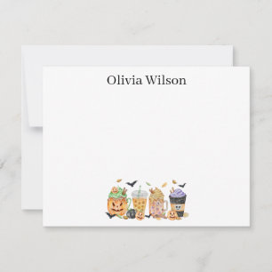 Lattes personalised stationary card