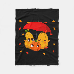 Lattes Pumpkin Spice Fall Autumn Halloween Women  Fleece Blanket