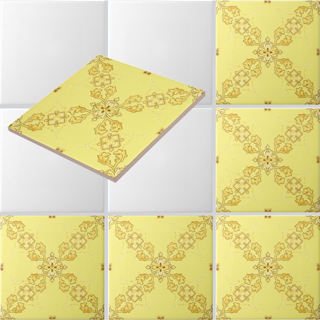 Lattice Design of Geometric & Foliate Medallions Tile (Creator Uploaded)