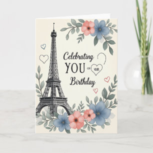 Lattice Floral Birthday Card
