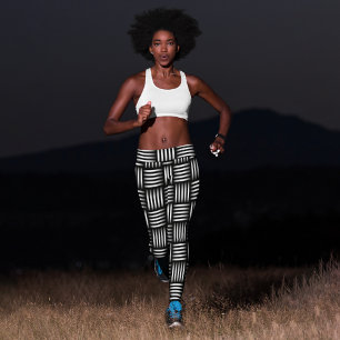 Lattice Pattern Capri Leggings