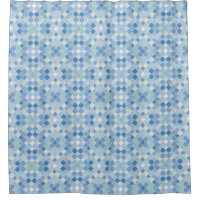 Lattice Quatrefoil Pattern Cerulean Blue