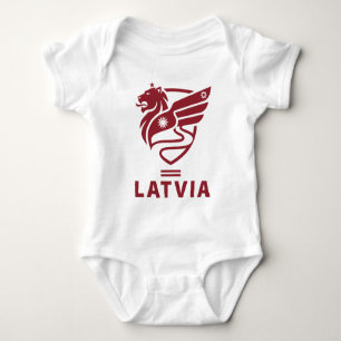 Latvia Baltic State Northern Europe Baby Bodysuit