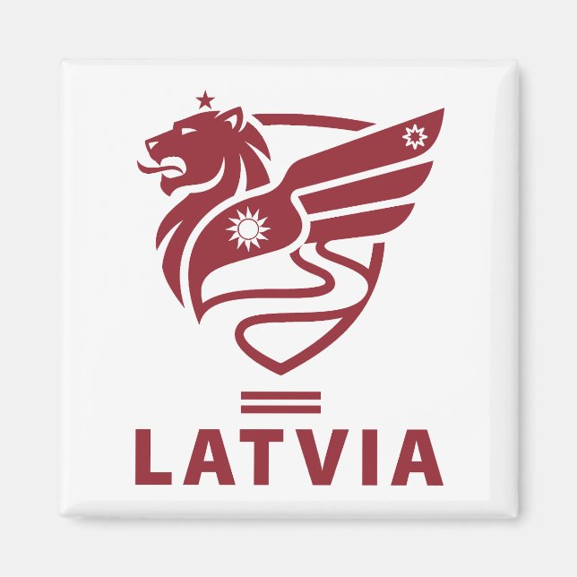 Latvia Baltic State Northern Europe Magnet (Front)